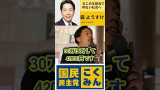 【国民民主党】やりたいのは社会保険料改革！【森ようすけ】