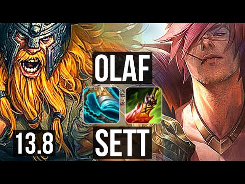 OLAF vs SETT (TOP) | 2.2M mastery, 7/1/3, 900+ games | KR Challenger | 13.8
