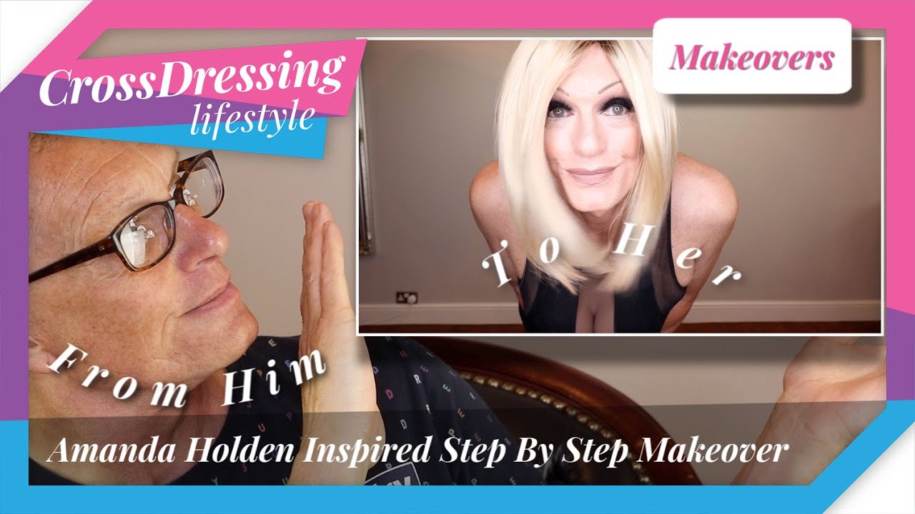 Crossdressing Makeover Amanda Holden inspired look | Male to Female Makeup Tutorial Step By Step fab