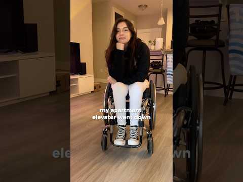 apt elevator went down!