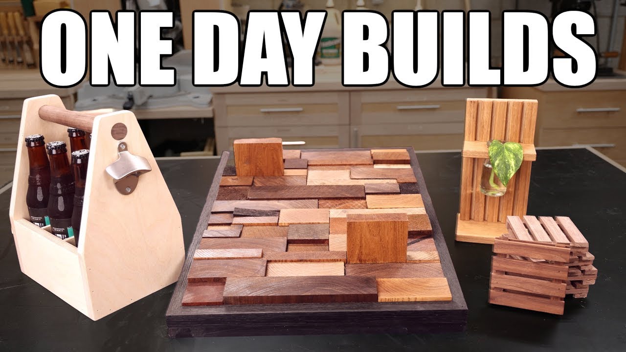 4 Easy one day woodworking projects