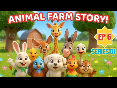 Animal Farm Story Ep 6 | Hilarious Winter Wonderland 🐷❄️| 3D Funny Kids Cartoon