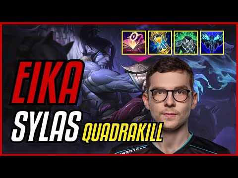 EIKA - SYLAS vs QIYANA MID - EUW GRANDMASTER - PATCH 11.10 QUADRAKILL