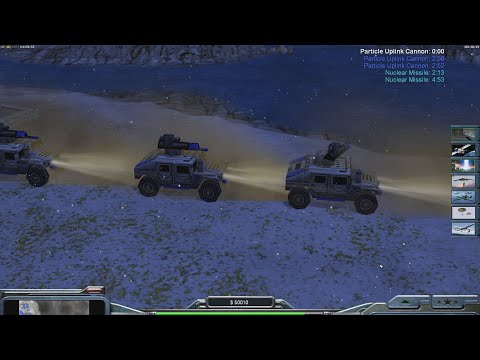 USA Laser $10k - Command & Conquer Generals Zero Hour - Free-For-All 8 Players HARD Gameplay