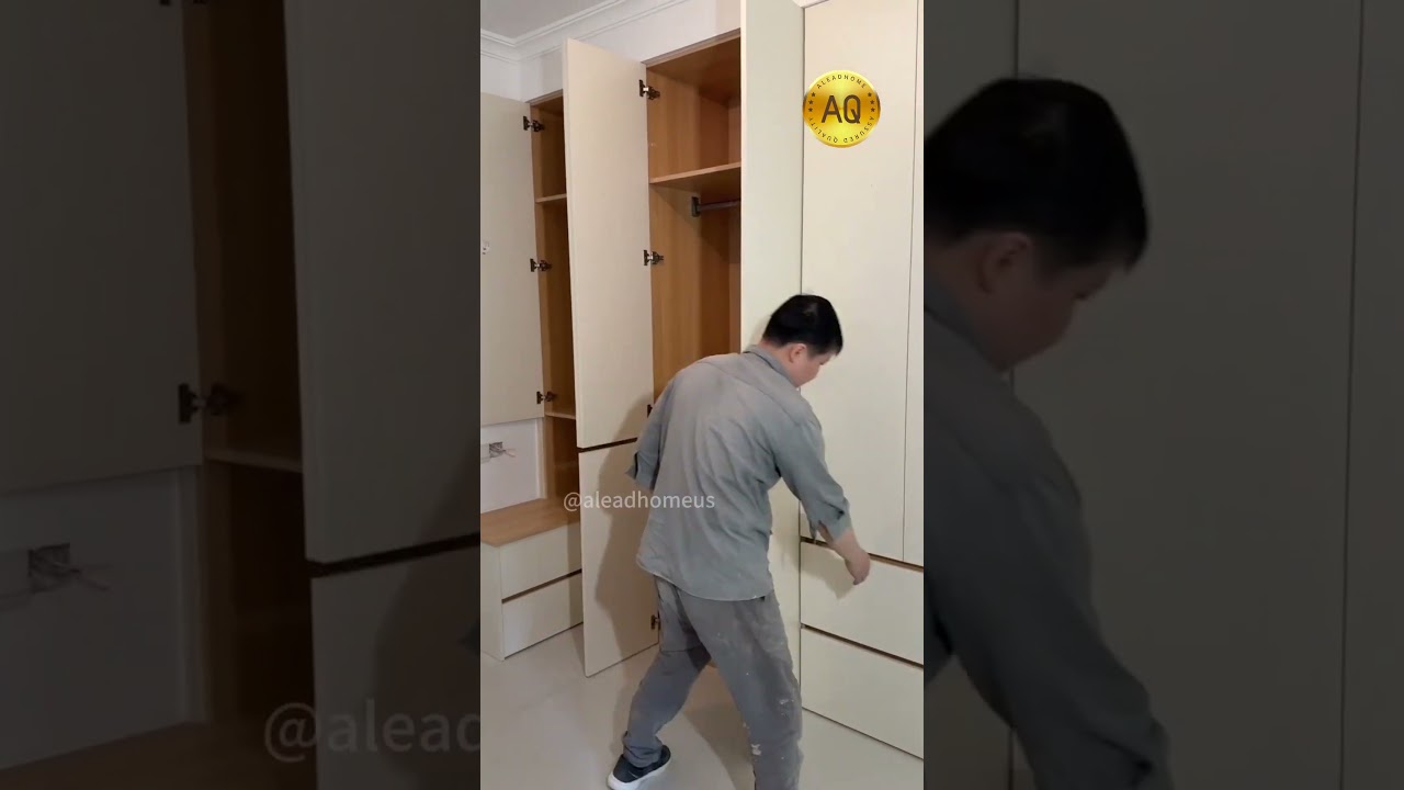 Corner bedside table wardrobe #home #homedecro #interiosdesign #interiors #architeture