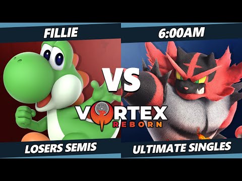 Vortex Legends 7 Losers Semis - Fillie (Yoshi) Vs. 6:00AM (Incineroar) SSBU Ultimate Tournament