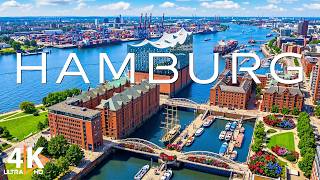 Hamburg Germany 4K 🇩🇪 Beautiful Harbor, Historic Canals & Modern City Landmarks