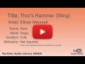 Thor S Hammer Sting Ethan Meixsell Rock Angry YouTube Audio Library BGM