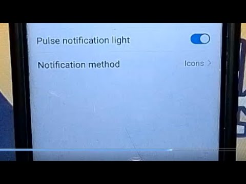 how to turn on pulse notification light in honor 20i mobile