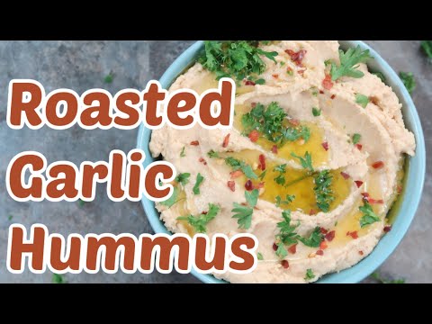 Easy Roasted Garlic Hummus Recipe
