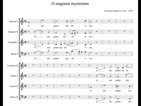 Giovanni Gabrieli - O magnum mysterium