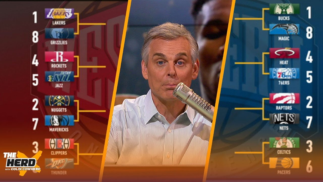 Colin Cowherd fills out his NBA playoff bracket | THE HERD