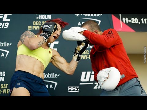 Cris Cyborg UFC 219 Open Workout  - MMA Fighting