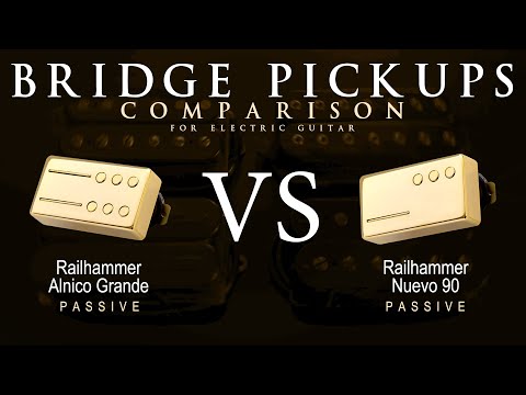 Railhammer ALNICO GRANDE vs NUEVO 90 - Bridge Guitar Pickup Comparison Tone Demo