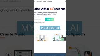 AI Tools - MyVocal.AI #shorts