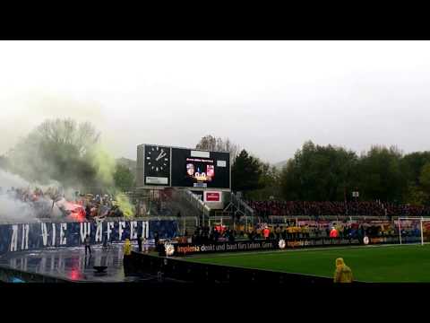 FC Carl Zeiss Jena 2 - 1 FC Rot-Weiß Erfurt 08.10.2017 [Südkurve choreo & pyro I] FCC Ultras