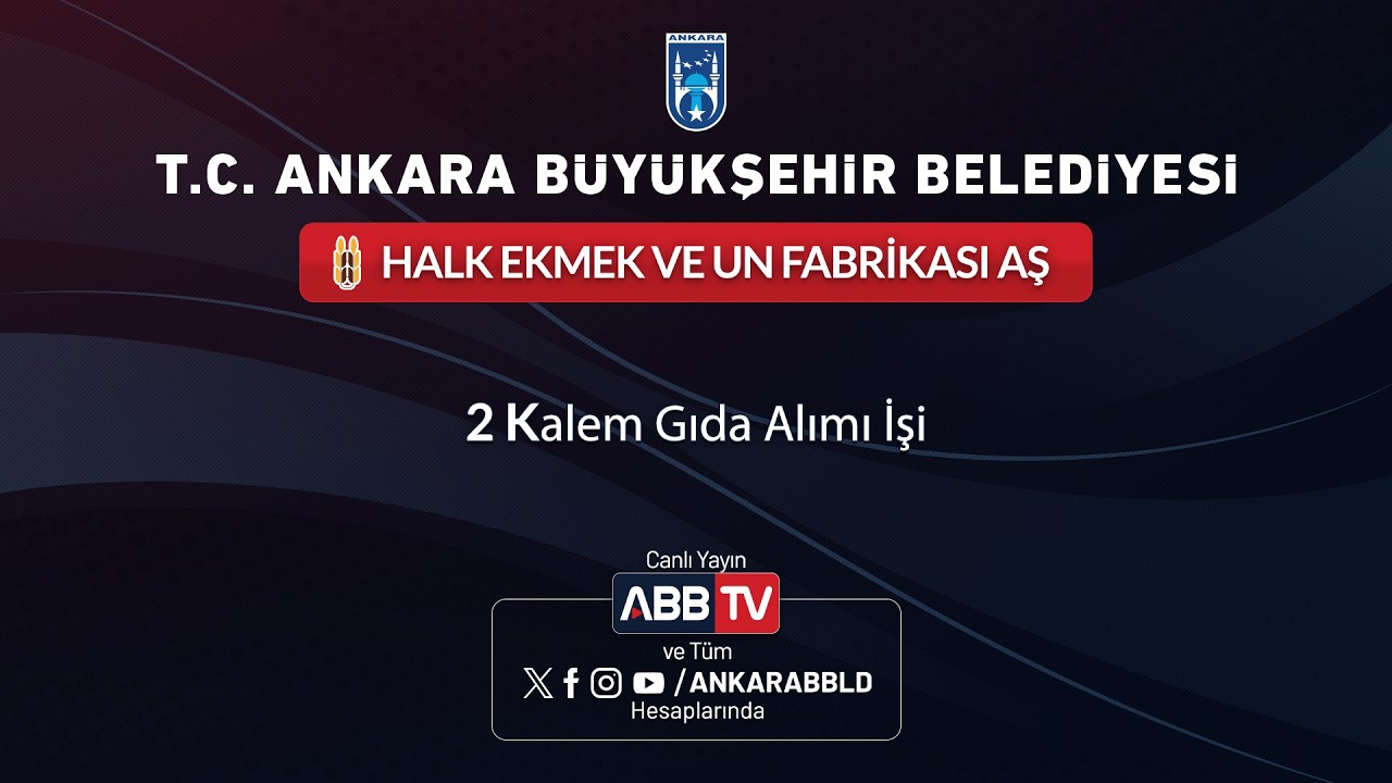 HALK EKMEK VE UN FABRİKASI AŞ - 2 Kalem Gıda Alımı İşi