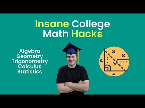Insane College Math Hacks | Algebra, Calculus, Statistics, Trigonometry, Geometry