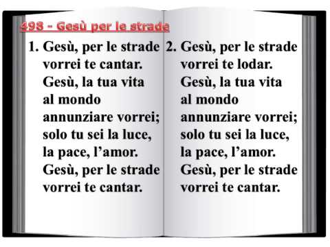 498 Gesù per le strade - Innario Chiesa Cristiana Avventista del Settimo Giorno 2014