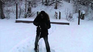 preview picture of video 'Ice Fishing at the Matanuska Lake, Anchorage, Alaska - 16th February 2013'