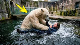 Женщина прыгнула в вольер к Белому медведю. И тут произошло Ужасающее!