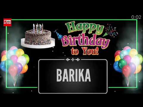 Happy Birthday BARIKA _|🎂|_ Happy Birthday Song_|🎂|_Best_Wishes_||