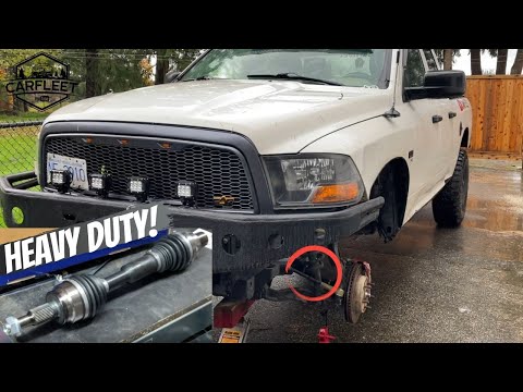 TrakMotive HD Extended Travel CV Axle Install & Overview | Diy/How To (Dodge Ram 2010) 37s
