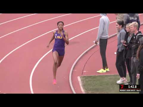 Michaela Rose Inches Closer To Athing Mu's Collegiate Record, Dominates Women's 800m At Bryan Clay