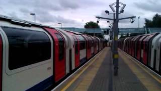 preview picture of video 'Central Line 92 Stock No 91109 arriving at West Ruislip Station on 27/08/12'