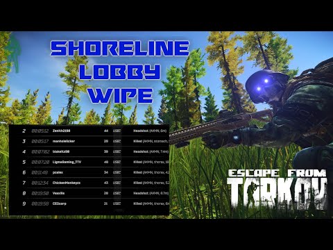 Shoreline LOBBY WIPE 9 PMC Kills - Escape from Tarkov (Full Raid)