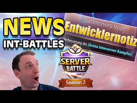 ES WIRD NOCH BESSER! NEUE ENTWICKLERNOTIZ zu den INTERSERVER-BATTLES! (Summoners War Deutsch)