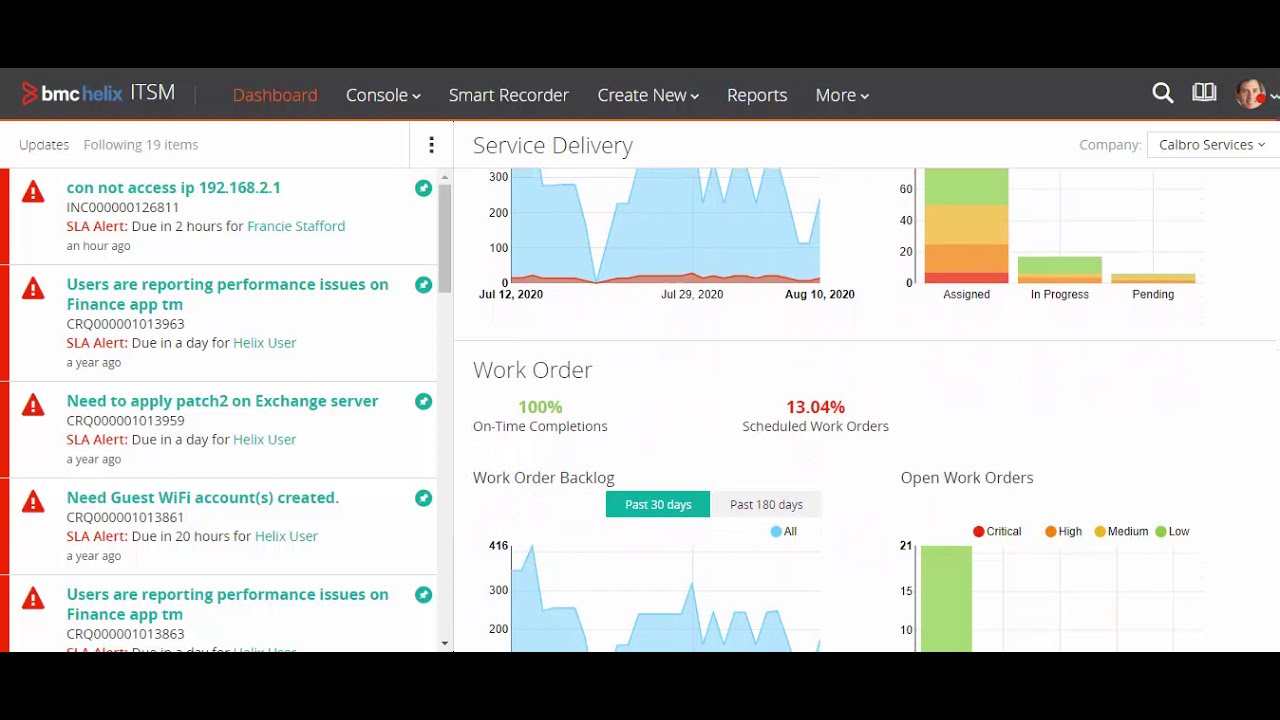 BMC Helix ITSM - General Overview