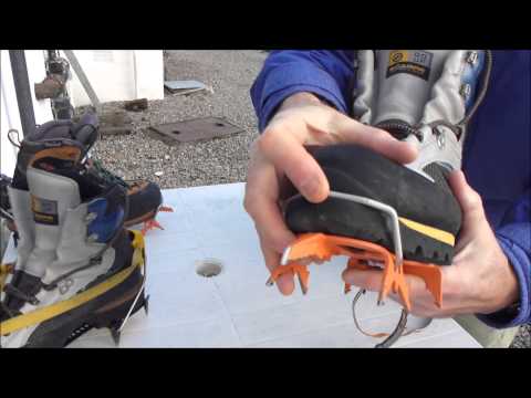 Fitting Petzl Leverlock Crampons to Climbing Boots