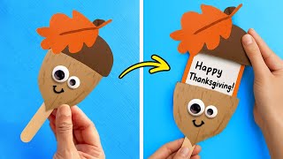 💌 EASY DIY GREETING CARDS 🍁✨ Handmade Thanksgiving Crafts for Everyone!