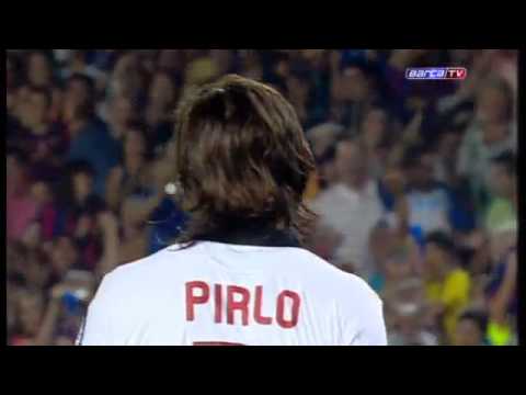 FC Barcelona - Pinto defend a Pirlo Panenka !