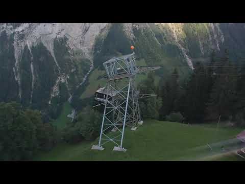 Luftseilbahn Gimmelwald - Mürren (Talfahrt)