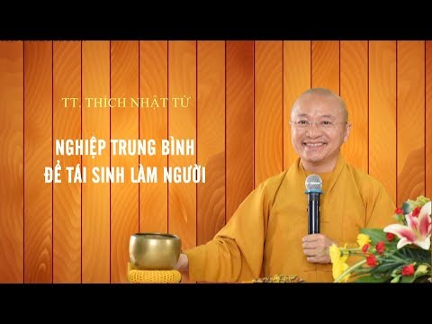 NGHIỆP TRUNG BÌNH ĐỂ TÁI SINH LÀM NGƯỜI - TT. THÍCH NHẬT TỪ