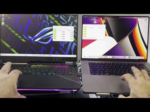 12950HX vs M1 Pro , ROG Strix Scar 17 SE vs Macbook pro 16