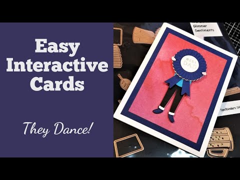 Let's make some easy interactive DANCING Cards | Happy Dance Collection from Spellbinders