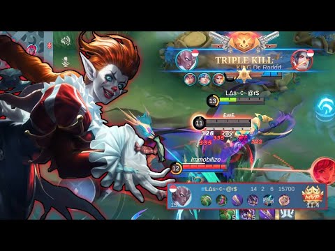 KARRIE GOLDLANE!! BUILD ATTACK SPEED!! MONSTER LATEGAME!! - MOBILE LEGENDS