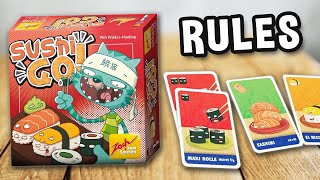 How to play SUSHI GO card game (official rules, instructions and gameplay) | SPIELREGELN TV x Zoch