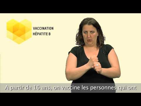 Vaccination hépatite B - Langue des signes