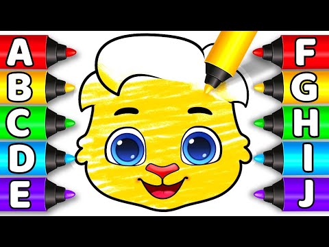Learn Your ABC's With Lucas | Learn Alphabet A-Z | ABCD Drawing, Painting & Coloring for Kids