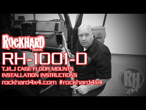RH-1001-D - Jeep TJ/LJ Cage Floor Mounts - Install Instructions Video by Rock Hard 4x4