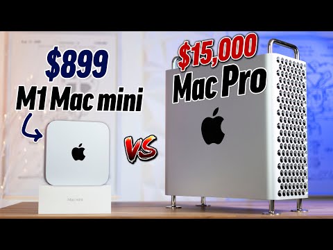 16GB M1 Mac Mini vs 192GB Mac Pro - Yes, it's FASTER..