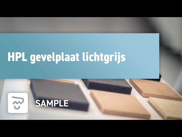 HPL gevelplaat lichtgrijs