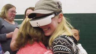 Blind Girl Sees Her Best Friend For The First Time Ever