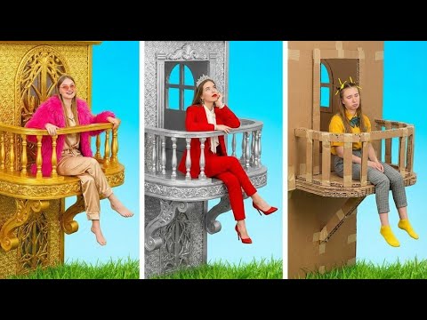 One Room Challenge! 💥 Billionaire vs Millionaire vs Ordinary Life Glow-Up