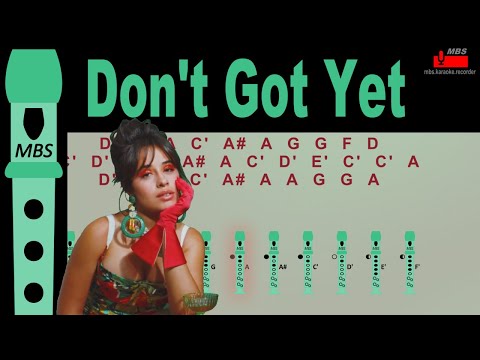 Don't Got Yet Camila Cabello Flute Recorder Tutorial / How To Play
