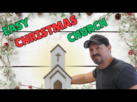 Cum să creezi o biserică din lemn DIY uimitoare pentru decorul tău de sărbători